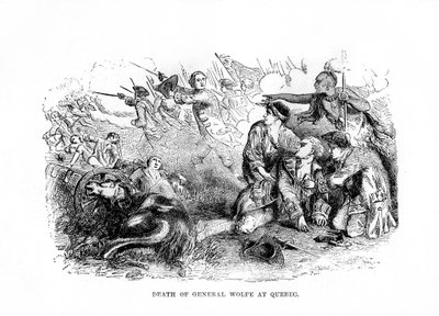 General Wolfes død i Quebec, 1759, 1872 av Unbekannt
