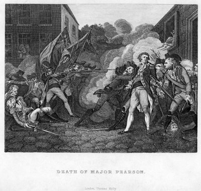 Major Pearsons død, c1782-c1784 av Unbekannt