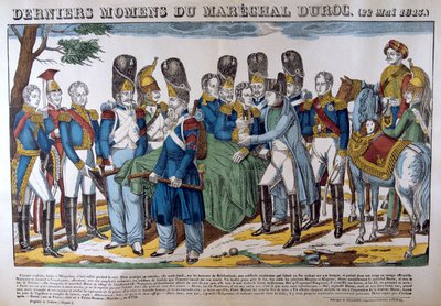 Marshal Durocs død, 22. mai 1813, 1800-tallet av Unbekannt