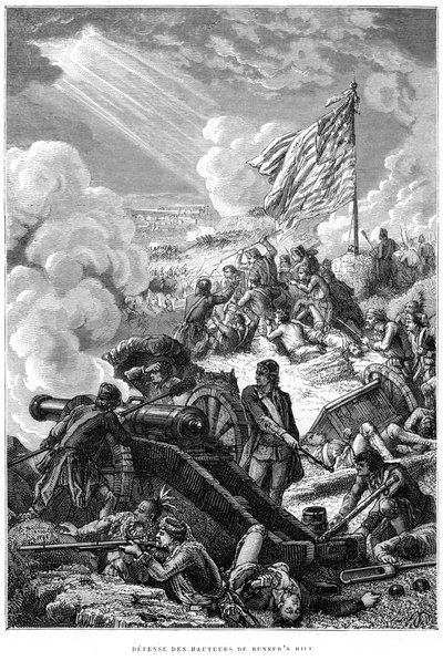 Forsvaret av Bunker Hill, 1775 av Unbekannt