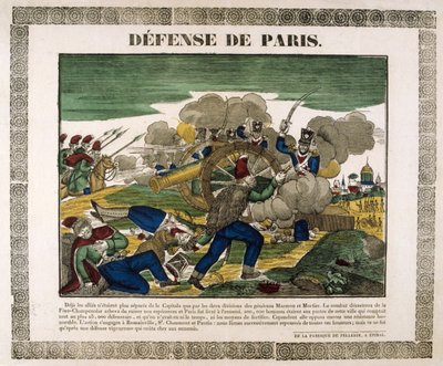 Forsvaret av Paris, 1814, 1800-tallet av Unbekannt