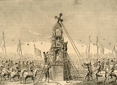 The Demolition of Cheapside Cross, 1643, 1897. av Unbekannt