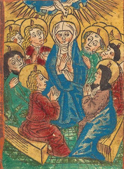 Den hellige ånds nedstigning, ca. 1490. av Unbekannt