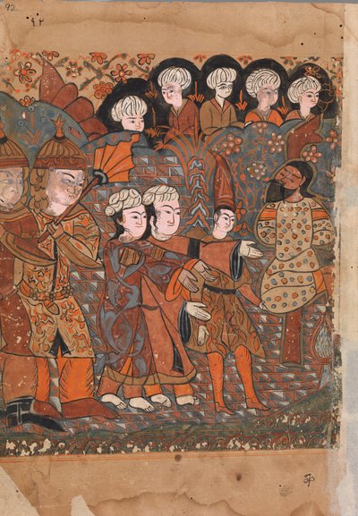 Den uærlige gullsmeden er hengt, folio fra en Kalila wa Dimna, 1700-tallet. av Unbekannt