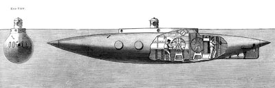 Forskyvningen synkende og stigende ubåtbåt Nautilus, 1887 av Unbekannt