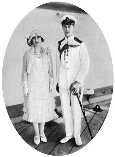Hertugen og hertuginnen av York om bord på HMS Renown, Malta, 1927, 1937 av Unbekannt