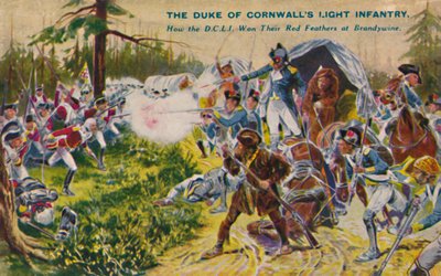 Hertugen av Cornwalls lette infanteri ... ved Brandywine, 1777, 1939 av Unbekannt