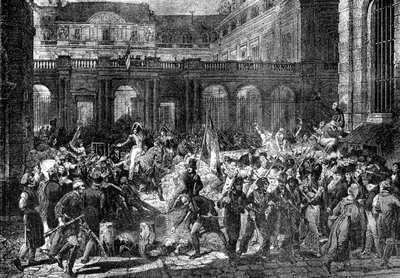 Hertugen av Orleans forlater det kongelige palasset, Paris, 31. juli 1830 1882-1884 av Unbekannt