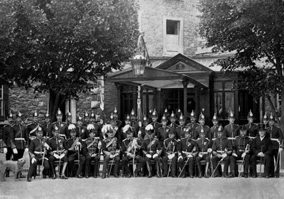 Hertugen av Saxe-Coburg og Gotha og offiserene i Plymouth-divisjonen, 1896 av Unbekannt