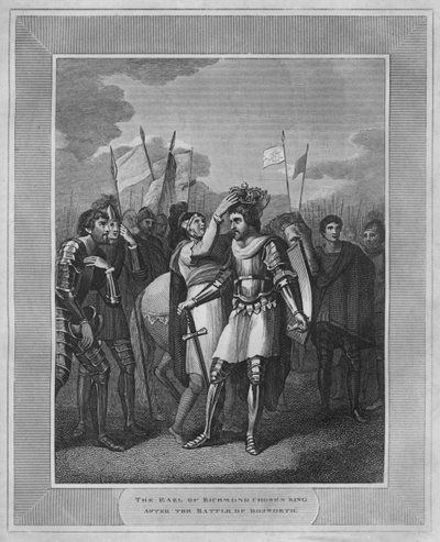 Jarlen av Richmond valgte konge etter slaget ved Bosworth, 1838 av Unbekannt