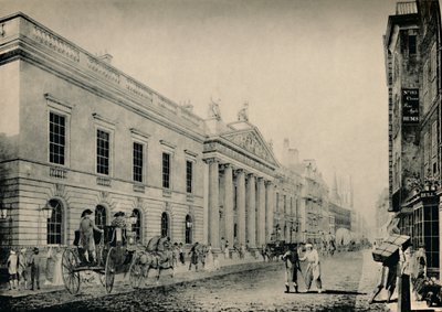 East India House from the East, sent på 1700-tallet, 1928 av Unbekannt