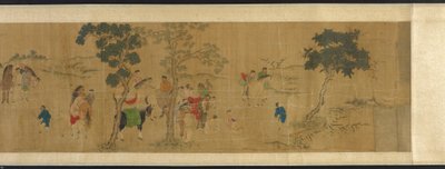 De atten lærde ved en litterær samling, Ming- eller Qing-dynastiet, 1600-tallet. av Unbekannt