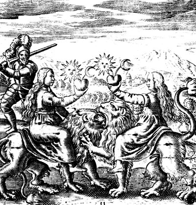 The Eleventh Key of Basil Valentine, legendarisk 1400-talls tysk munk og alkymist, 1651 av Unbekannt