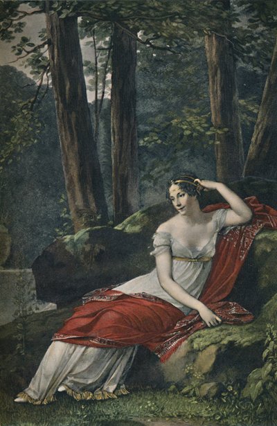 Keiserinne Josephine i parken ved Malmaison, 1809, 1896 av Unbekannt