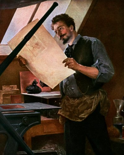 Gravøren, 1911-1912 av Unbekannt