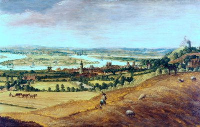The Environs of London fra Greenwich, c1620-1630 av Unbekannt