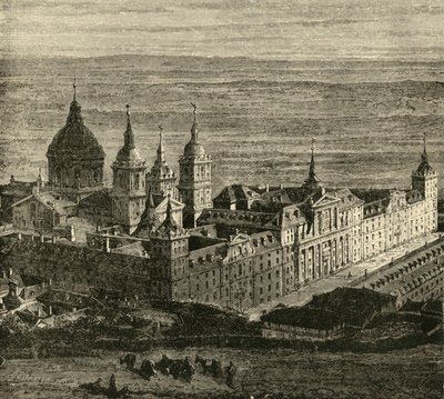 The Escurial, nær Madrid, 1890. av Unbekannt