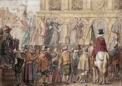 Henrettelsen av Lady Jane Grey. av Unbekannt