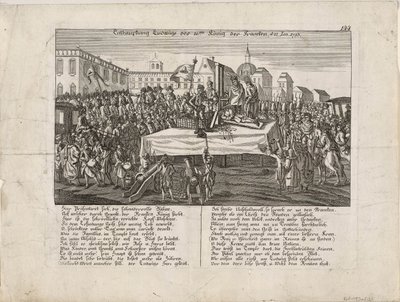 Henrettelsen av Ludvig XVI 21. januar 1793, 1793 av Unbekannt