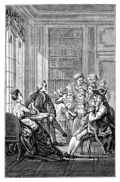 Familien og dommeren, 1885 av Unbekannt