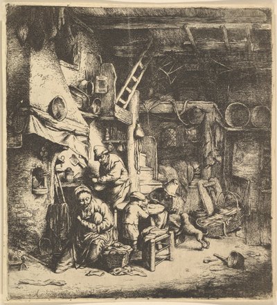 Familiens omvendte kopi, 1610-85. av Unbekannt