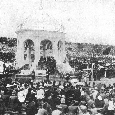 The Federation of Australia, 1901 ... Signing the Oath av Lord Hopetoun i Sydney ..., 1901. av Unbekannt
