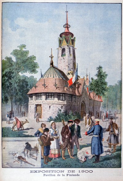 Den finske paviljongen på verdensutstillingen i 1900, Paris, 1900 av Unbekannt