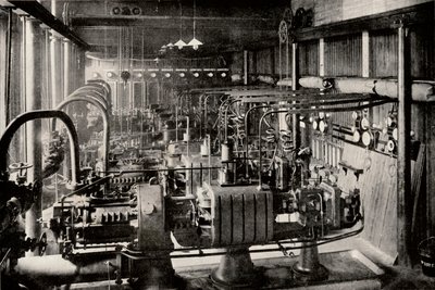 The First Parsons Turbo-Electric Generation Station, c1916 av Unbekannt