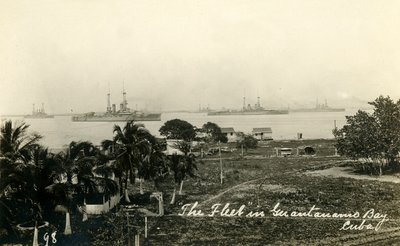 Flåten i Guantanamo Bay, Cuba, c1919. av Unbekannt