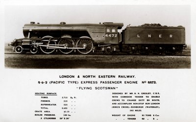 Die Dampflokomotive Flying Scotsman, 20. Jahrhundert von Unbekannt