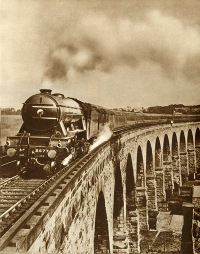 The Flying Scotsman...løp uten stopp mellom Kings Cross og Newcastle, 11. juli 1927, 1935. av Unbekannt