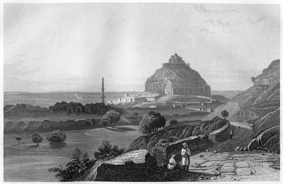 Dowlatabad-festningen på Deccan-platået, India, c1860 av Unbekannt