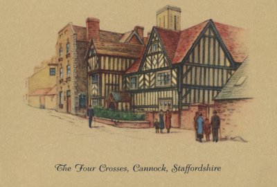 The Four Crosses, Cannock, Staffordshire, 1939 av Unbekannt