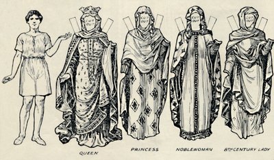 The Gallery of British Costume: How The People Dressed in Anglo-Saxon Times, c1934 av Unbekannt