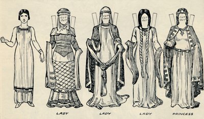 The Gallery of British Costume: The Dress People Wore i Norman Times, c1934 av Unbekannt