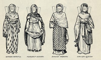 The Gallery of British Costume: The Dress of Danes & Later Anglo-Saxons, c1934 av Unbekannt