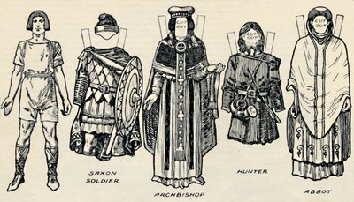 The Gallery of British Costume: The Dress of Danes & Later Anglo-Saxons, c1934 av Unbekannt
