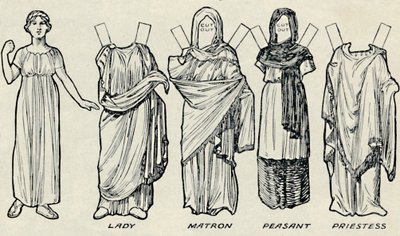 The Gallery of Historic Costume: Hva britene og romerne pleide å ha på seg, c1934 av Unbekannt