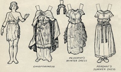 The Gallery of Historic Costume: Hva britene og romerne pleide å ha på seg, c1934 av Unbekannt