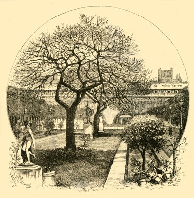 Hagene til Palais Royal, Paris, 1890. av Unbekannt