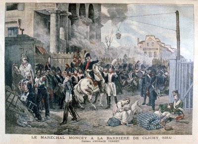 Porten ved Clichy under forsvaret av Paris, 30. mars 1814, 1904. av Unbekannt