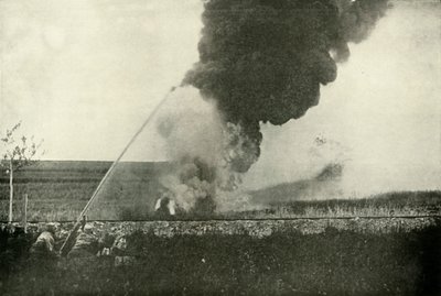 Den tyske Flammenwerfer., 1919. av Unbekannt