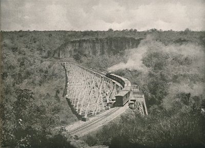 Gokteik-juvet og jernbanebroen, 1900. av Unbekannt