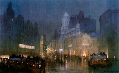 Canal Grande på Tottenham Court Road. c1900-1940 av Unbekannt