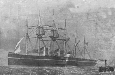 The Great Eastern, 1860: Fartøyet forlater Southampton på sin første reise, 17. juni 1901. av Unbekannt