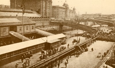 The Great Floating Landing-Stage i Liverpool, c1930. av Unbekannt
