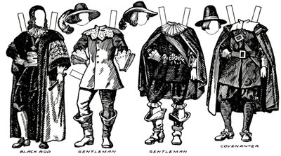 The Great Gallery of Historic Costume: Noen kjoler av Charles The First Time, c1934 av Unbekannt