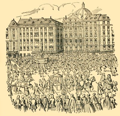 De store adelen i Ungarn avla lojalitetsed til Maria Theresa...i 1740, ca 1930. av Unbekannt
