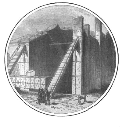 Det store teleskopet konstruert av Lord Rosse, 1828-1845, 1901. av Unbekannt