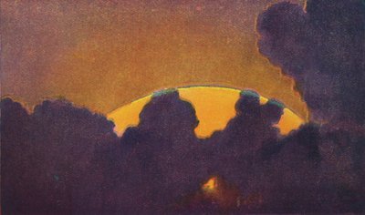 Det grønne blinket ved solnedgang, sjeldneste prismatisk farge brutt av atmosfæren, c1935 av Unbekannt